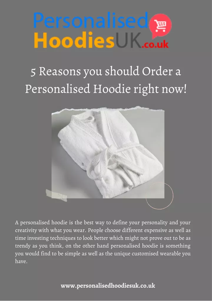 5 reasons you should order a personalised hoodie