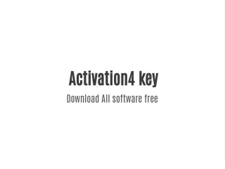 activation 4 key