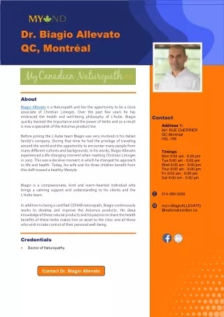 dr biagio allevato qc montr al