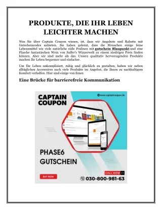 PRODUKTE, DIE IHR LEBEN LEICHTER MACHEN