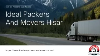Ideal Packers And Movers Hisar, Best Movers And Packers In Hisar