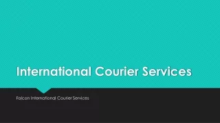 Falcon International and Domestic Courier Services
