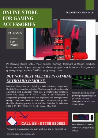 ONLINE STORE FOR  Gaming Keyboard & Mouse