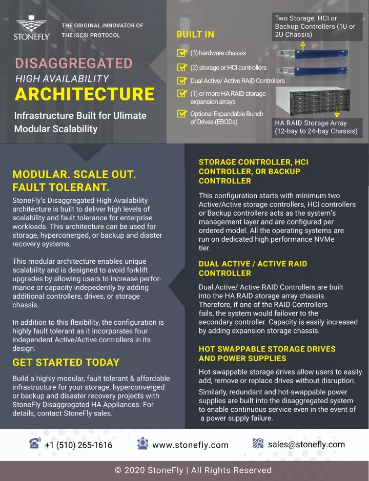 two storage hci or backup controllers