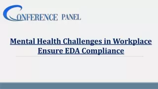 Mental Health Challenges in the Workplace