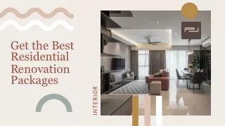 Get the Best Residential Renovation Packages