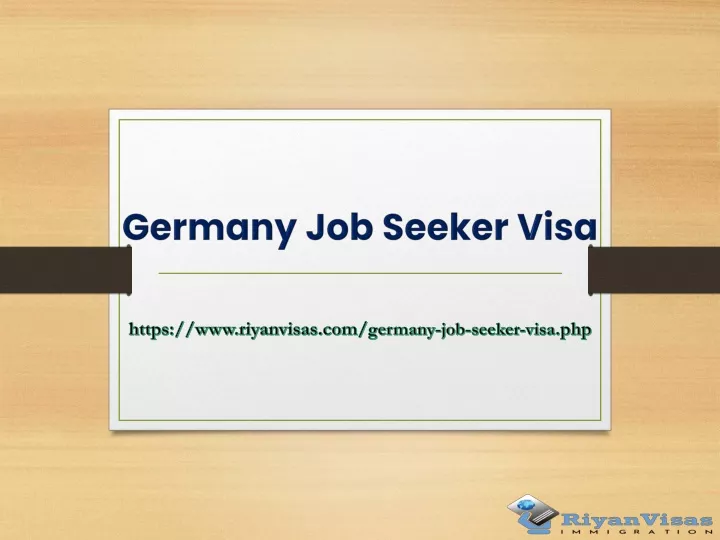 germany job seeker visa