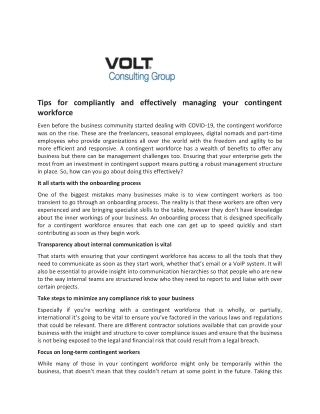 tips for compliantly and effectively managing
