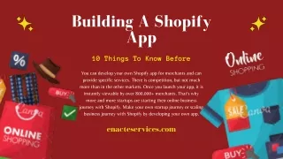 Building A Shopify App