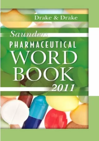 EPUB Saunders Pharmaceutical Word Book 2011