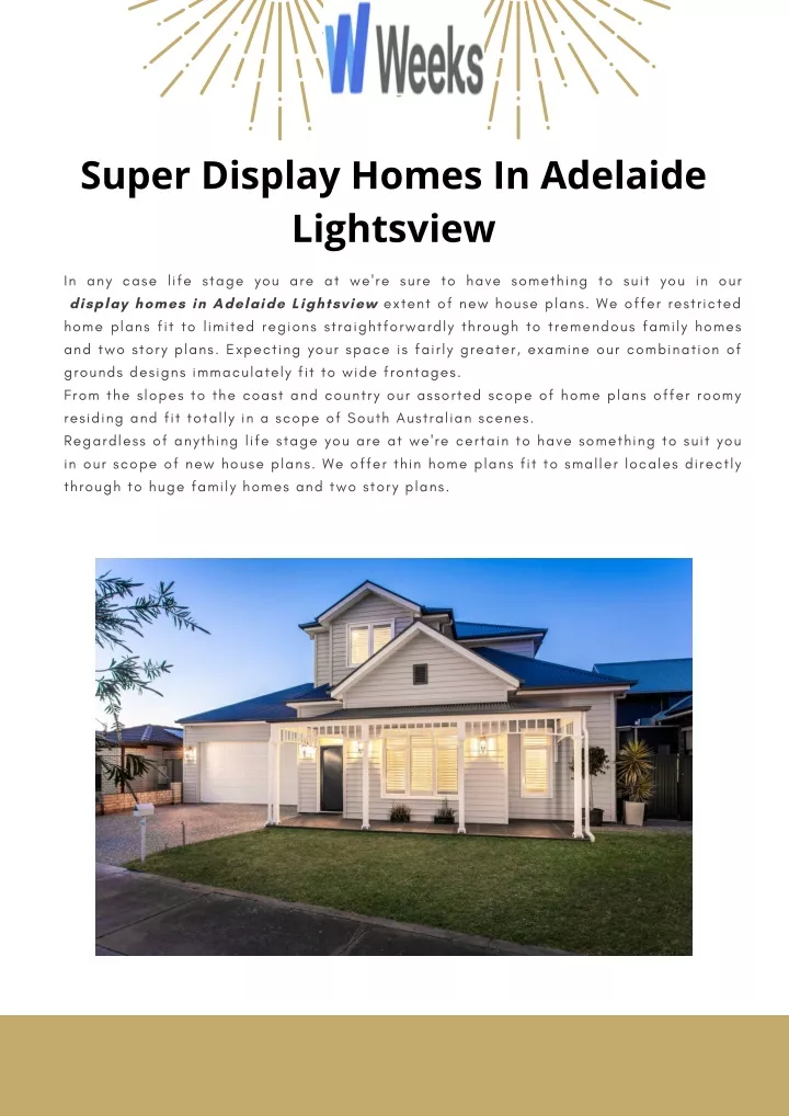 super display homes in adelaide lightsview