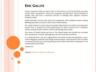 eric gallite