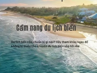 c m nang du l ch bi n