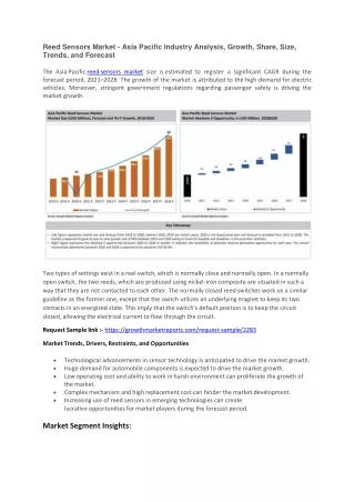 reed sensors market asia pacific industry