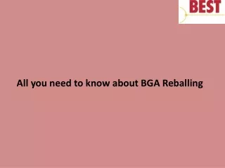 all you need to know about bga reballing