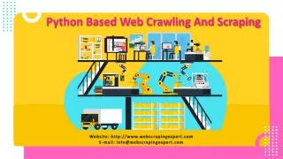 python based web crawling and scraping