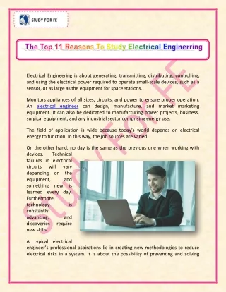 electrical engineering is about generating