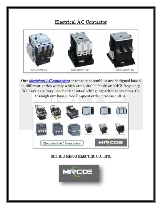 e electrical lectrical ac