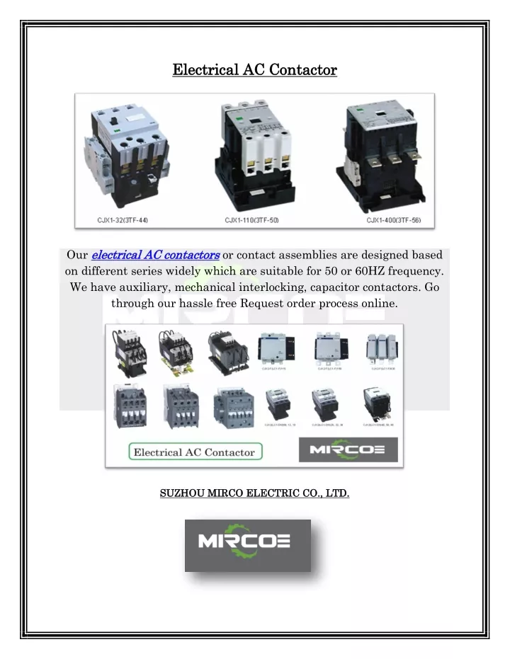 e electrical lectrical ac