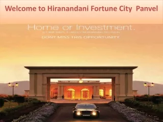 Hiranandani Fortune City Panvel