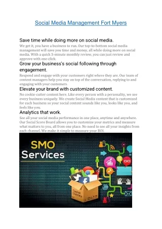Social Media Management Fort Myers