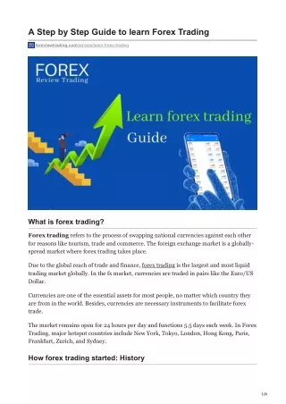 fxreviewtrading.com-A Step by Step Guide to learn Forex Trading