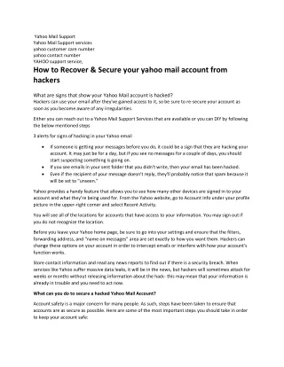 yahoo mail support yahoo mail support services