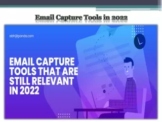 Email Capture Tools in 2022