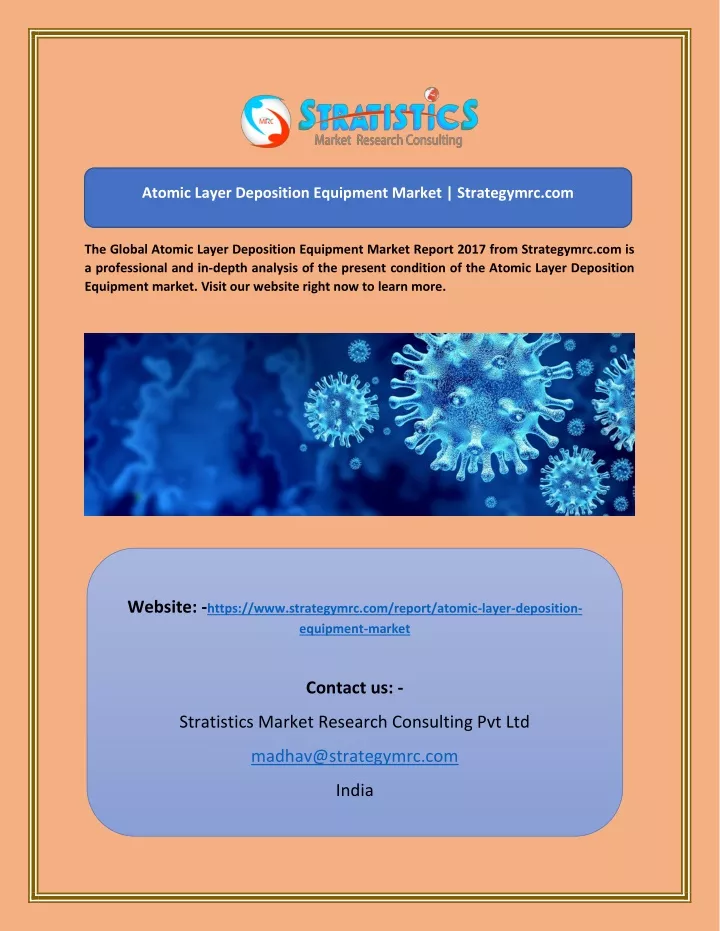 atomic layer deposition equipment market