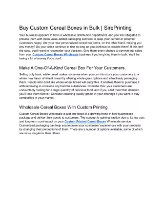 buy custom cereal boxes in bulk sireprinting