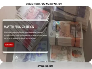 undetectable fake money for sale