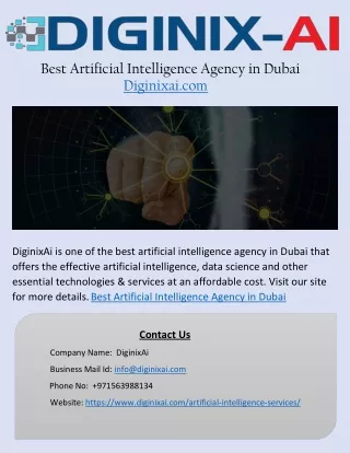 Best Artificial Intelligence Agency in Dubai