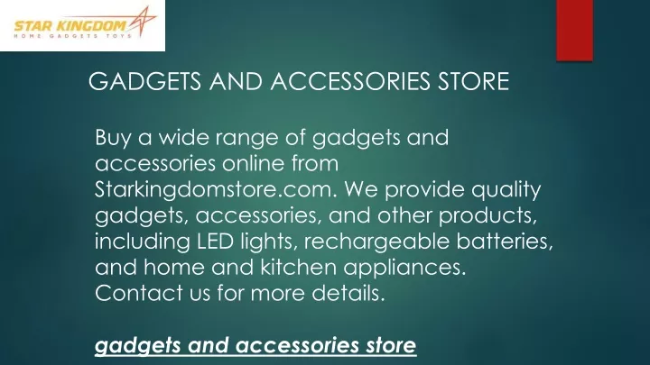 gadgets and accessories store