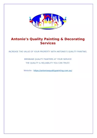 Painters Suggesting Benefits Of Odor Absorbing Paints For Your House