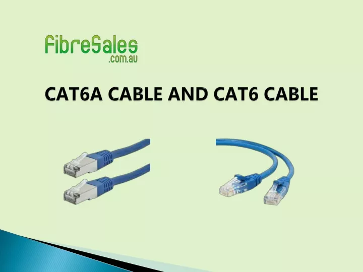 cat6a cable and cat6 cable