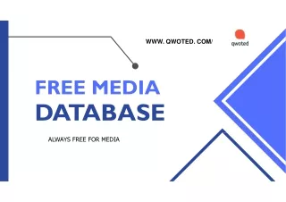 Free Media Database