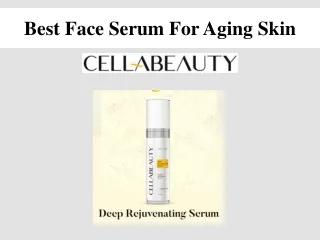 Best Face Serum For Aging Skin