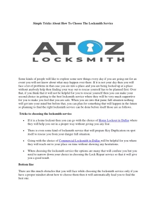 Commercial Locksmith in Dallas