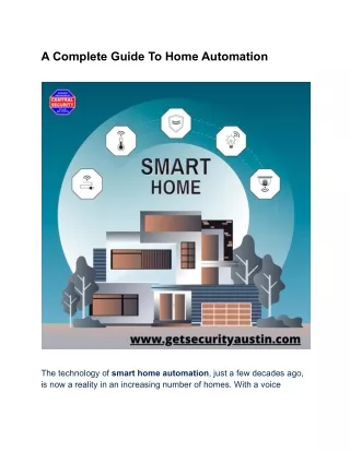 A Complete Guide To Home Automation