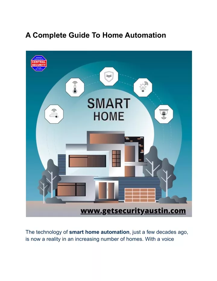 a complete guide to home automation