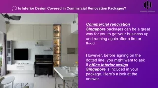 Office Renovation Singapore | Commercial Renovation Singapore