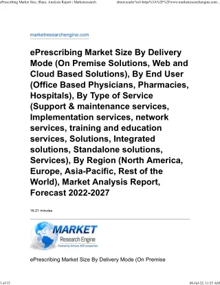 eprescribing market size share analysis report