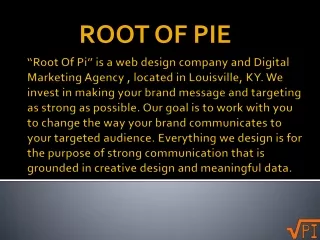 Root Of Pi - Web design & SEO in Louisville