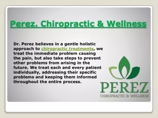 Neck Pain Causes - Symptoms - Treatment by Perez