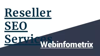 Reseller SEO Services