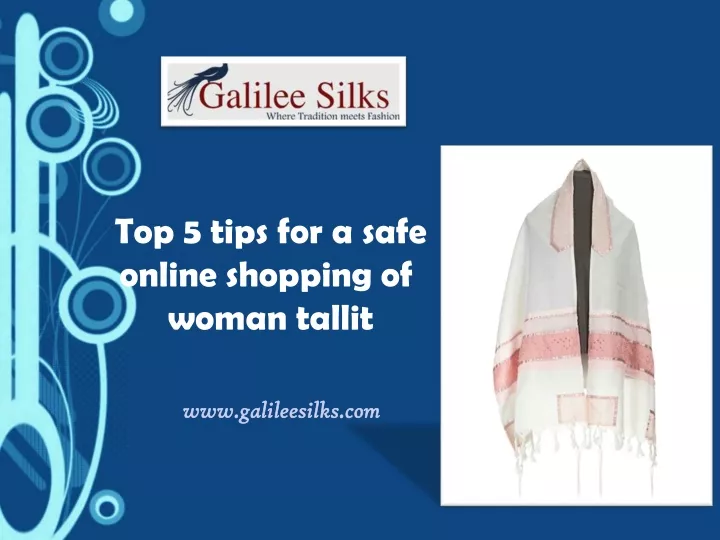 top 5 tips for a safe online shopping of woman tallit