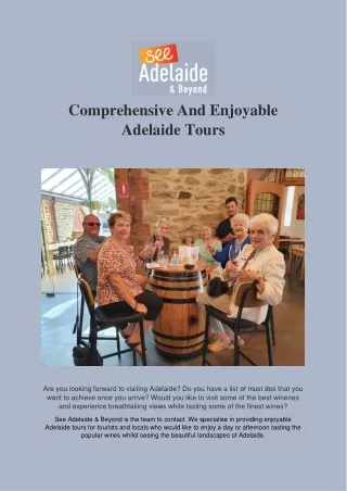 Comprehensive And Enjoyable Adelaide Tours