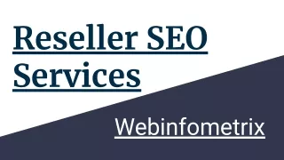 Reseller SEO Services