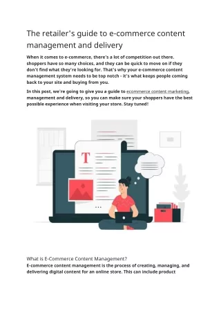 the retailer s guide to e commerce content