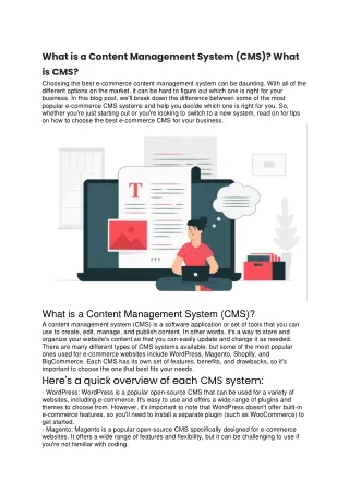what is a content management system cms what